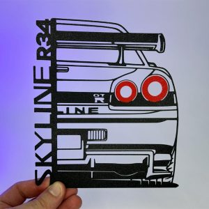 تابلو دیواری رهام طرح NISSAN GTR R34