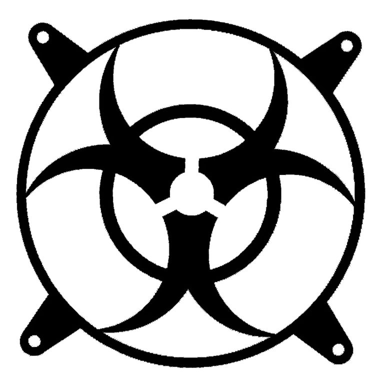 نمای اصلی کاور فن کیس biohazard