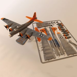 کیت کارت هواپیما بمب افکن B-17 رهام